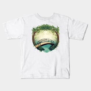 wooden bridge and botany Kids T-Shirt